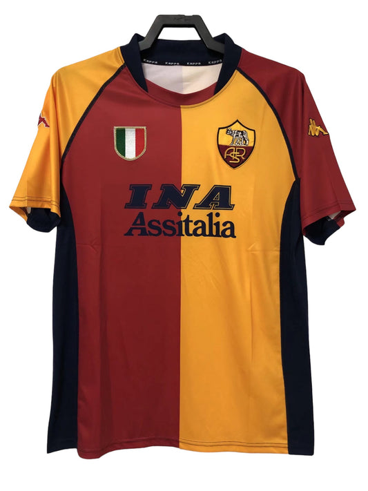 Jersey AS Roma 2000-2001 Edición Champions League Local