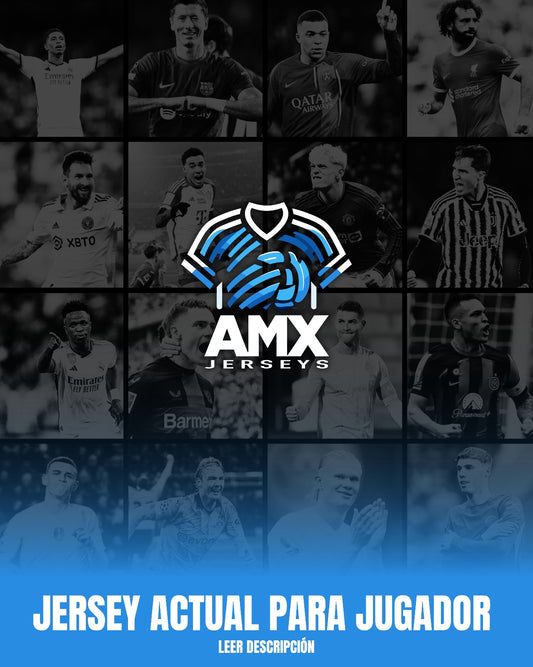 Jersey Actual de Club o Selección para Jugador (2024-2025, 2025-2026)