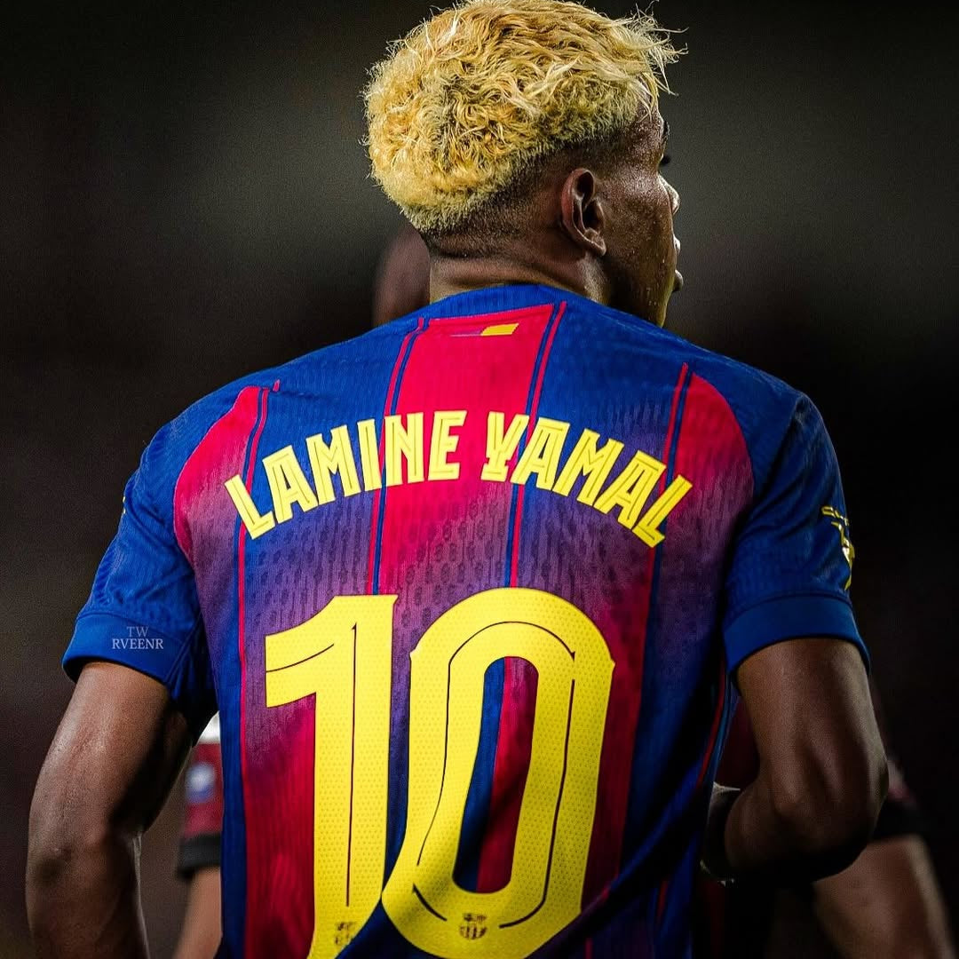 Jersey FC Barcelona 2025-2026 Local Versión para Aficionado-Lamine yamal